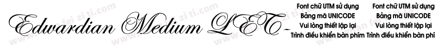 Edwardian Medium LET字体转换